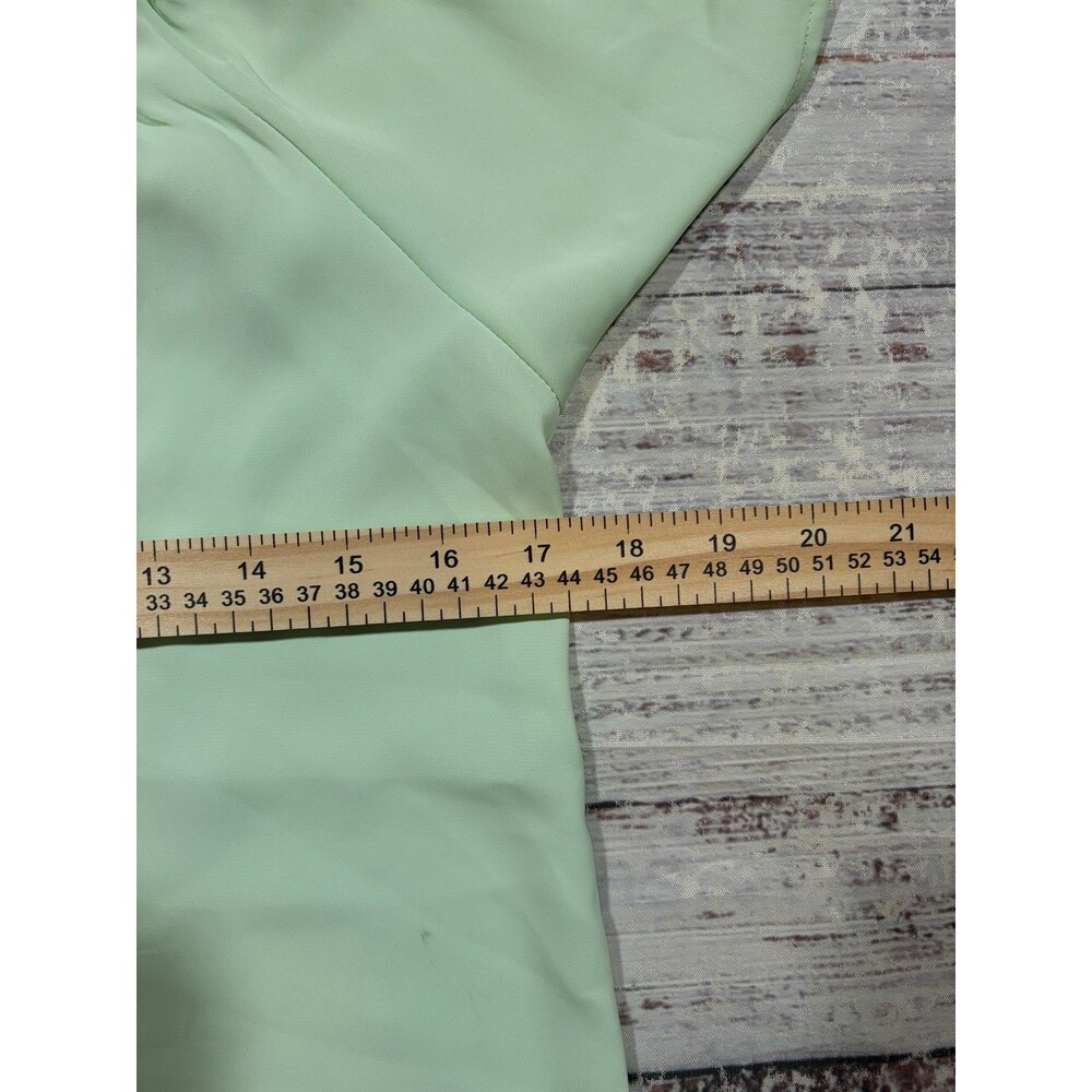 Olive & Oak Mint Green Short Sleeve Blouse X-Small NWT - Picture 6 of 8
